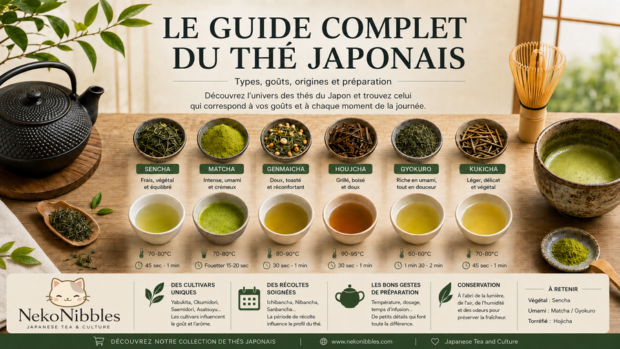 Thé japonais : le guide complet pour bien choisir
