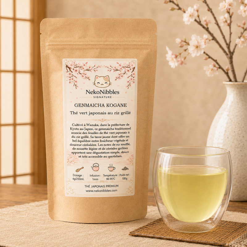 Genmaicha Kogane – Thé vert japonais au riz grillé