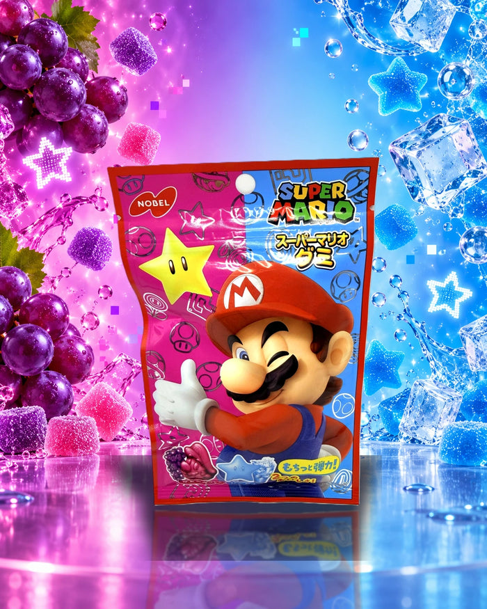 Nobel Super Mario Gummy – Bonbons Gélifiés Raisin & Soda – 50g